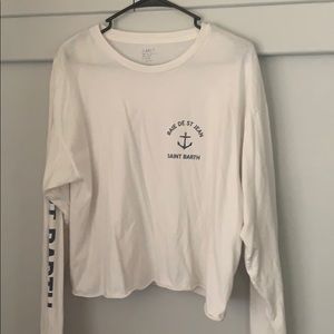 John Gault/Brandy Melville long sleeve crop top